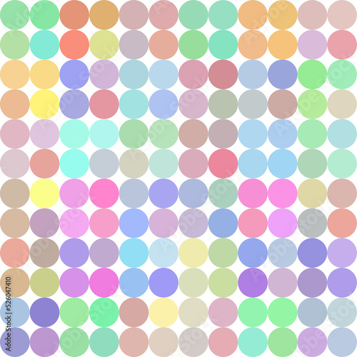 Wallpaper Mural Many unique pastel circle backgrounds. Torontodigital.ca
