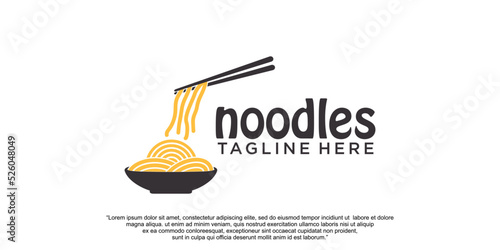 Noodles logo design vector template Premium Vector part 2