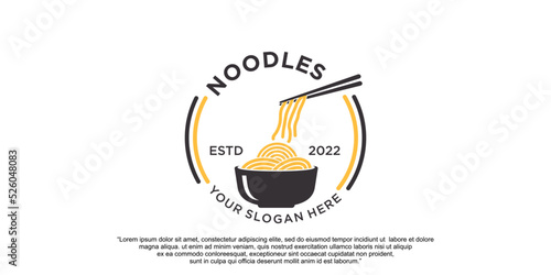 Noodles logo design vector template Premium Vector part 5