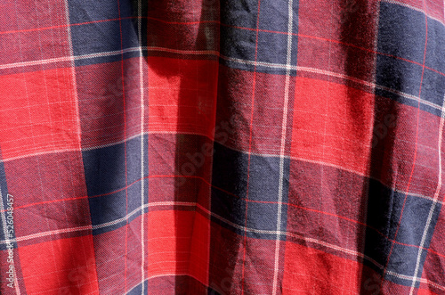 close-up colorful fabric texture of a dress
