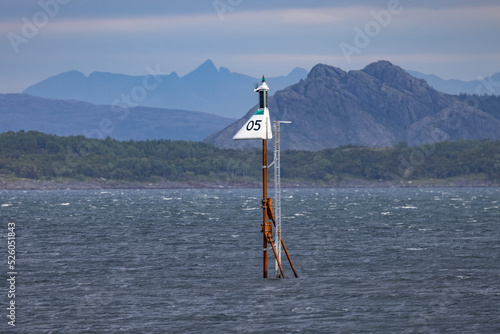HIB sea mark - newer lantern with indirect lighting.
,Helgeland,Nordland ,Norway,scandinavia,Europe photo
