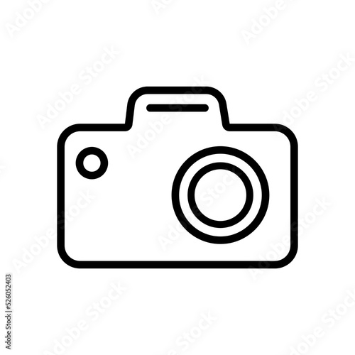 Photo cameras line icon. Take pictures, image, photographer, digital, device, shutter, lens, creative occupation, hobby, art. Technology concept. Vector line icon for Business and Advertising