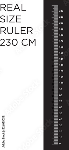 SCALE RULER ACTUAL SIZE 230 CM