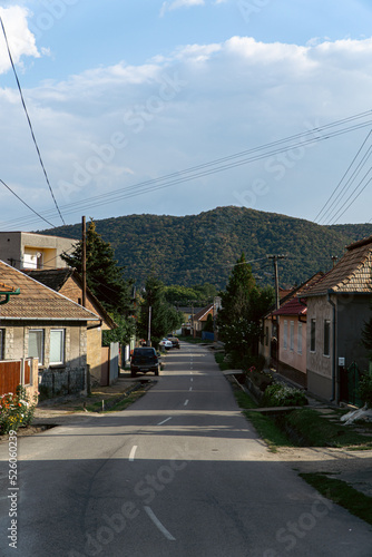village called Chľaba with mountains in the background in Slovakia