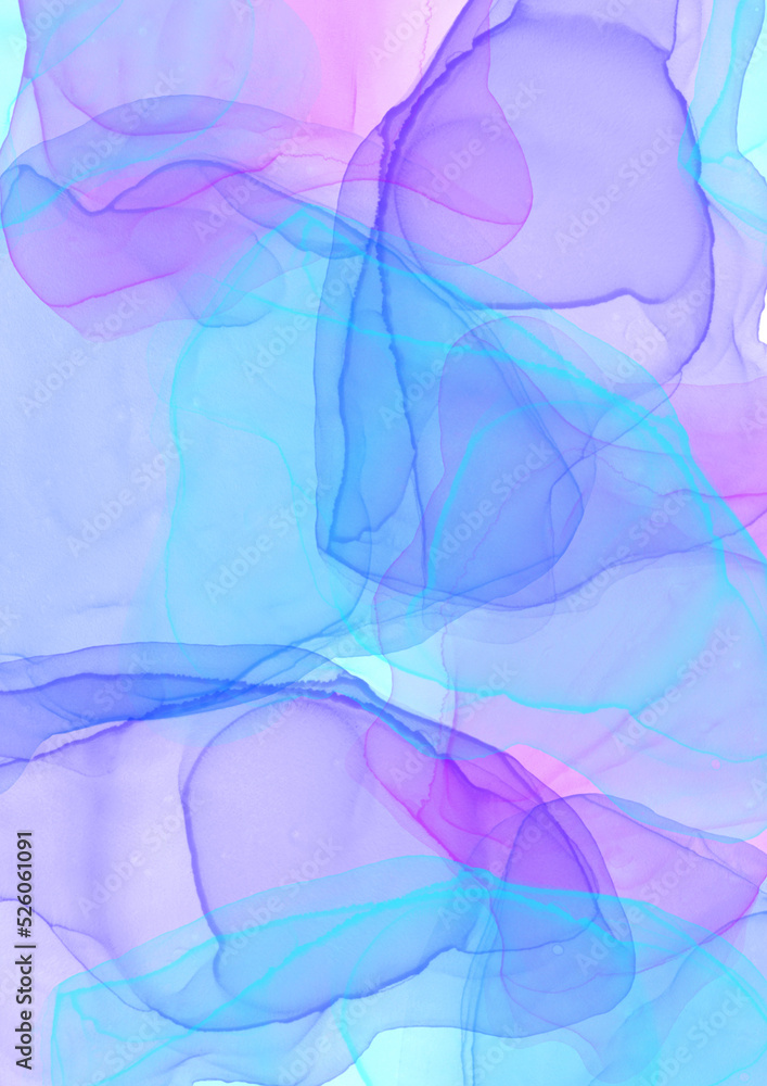 light blue violet watercolor alcohol ink background