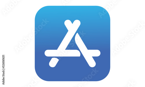 App Store icons vector. App Store is a digital distribution platform, developed and maintained by Apple Inc. photo