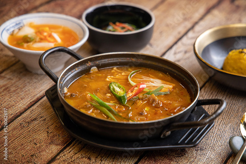 korean soybean paste stew Doenjang-jjigae