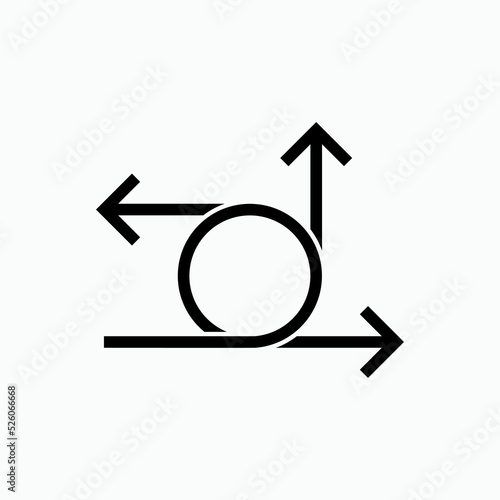 Flexible Icon. Flexibility Symbol - Vector.  