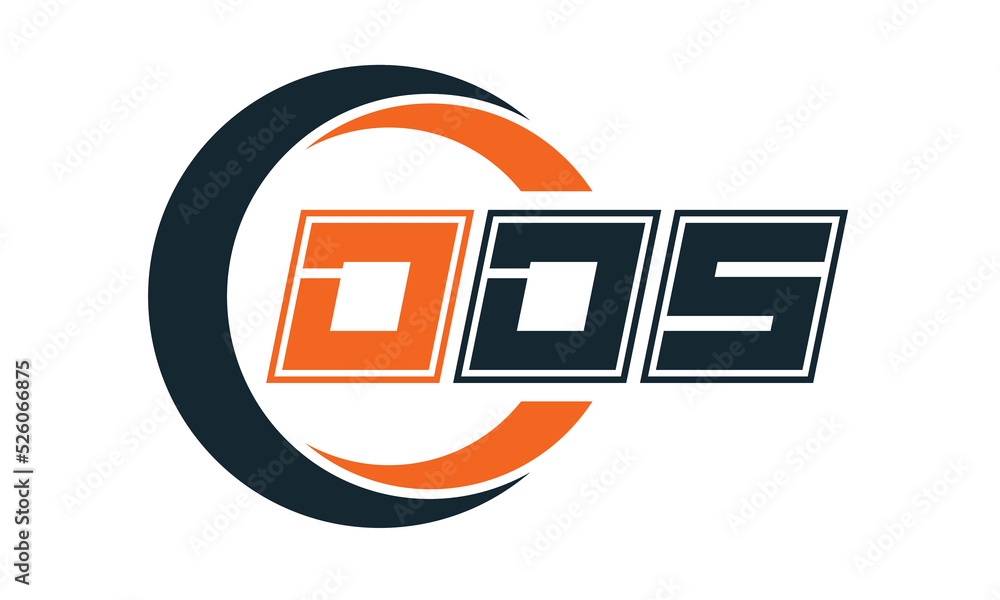 DDS three-letter circle logo design. custom font logo vector template ...