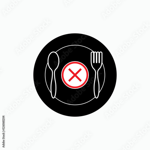 Food Insecurity Icon.  Symbol of Mass Consumption Material Unpreparedness - Vector