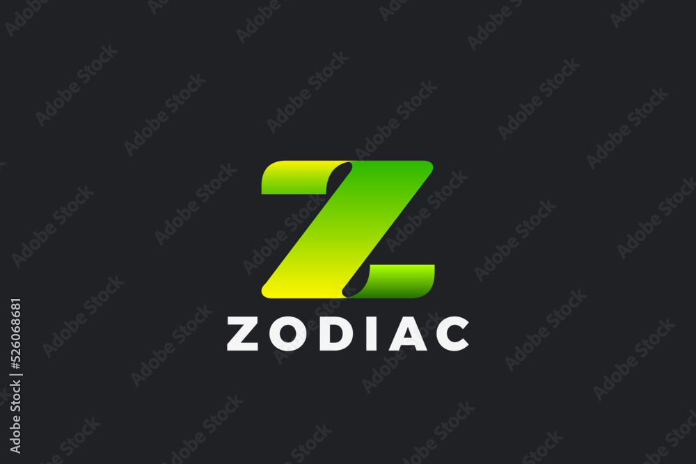 Letter Z Logo Ribbon Design vector template. Monogram Logotype concept icon. Letter Z Logo Ribbon Design vector template. Monogram Logotype concept icon.