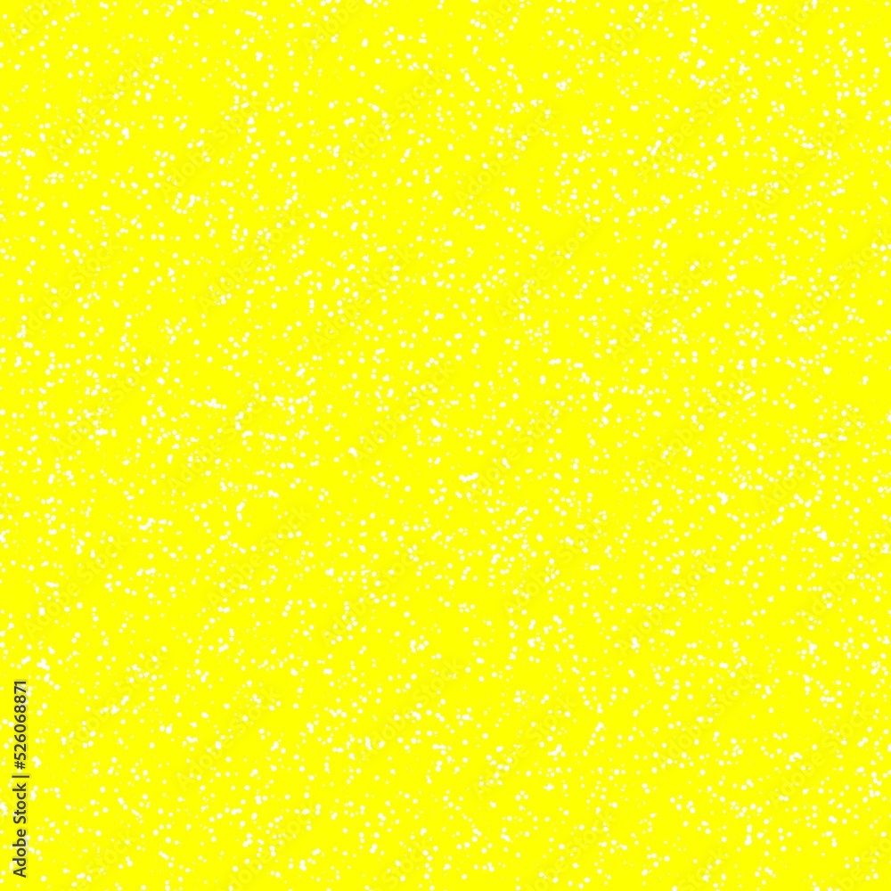 White speckled paper on vivid yellow surface
