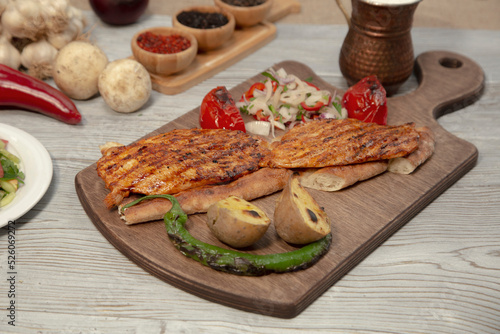 Grilled chicken fillet meat stock photo
Chicken Breast, Chicken Meat, White Background, Plate, Fillet