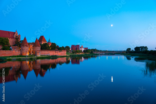 panorama of the city of malbork poland europe