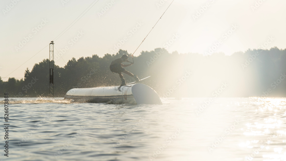 Obraz premium Wakeboard in the morning