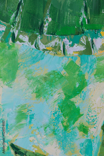 Oil paints on canvas. The b...