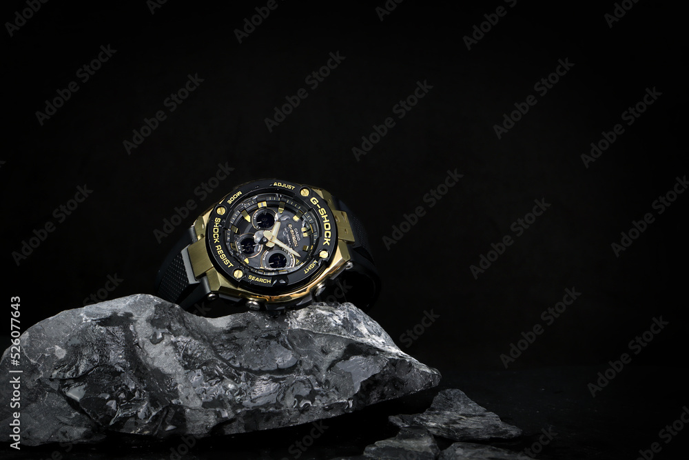 wet Casio G Shock sports durable and water resistant wrist watch
