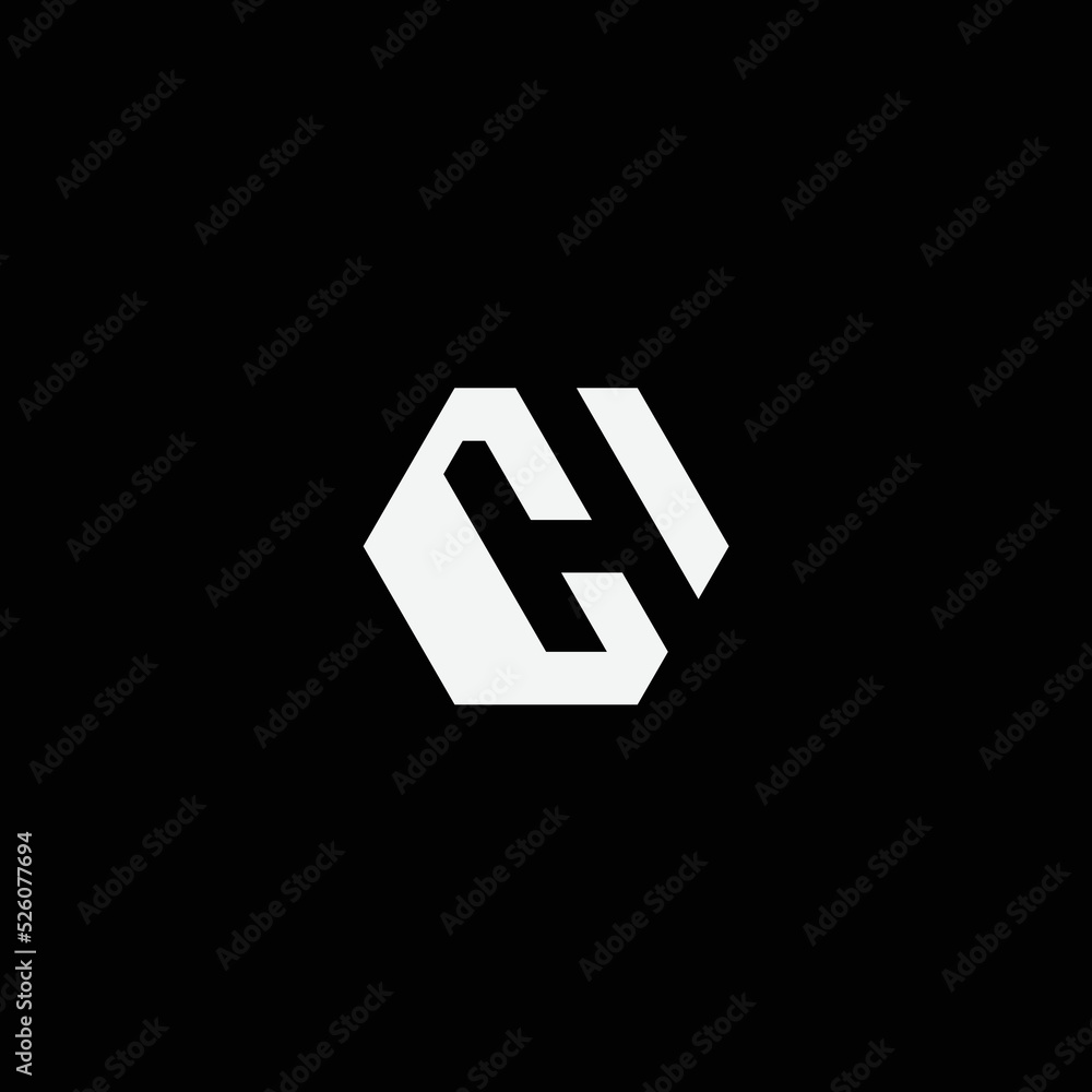 letter CH minimal logo design template letter CH minimal logo design template