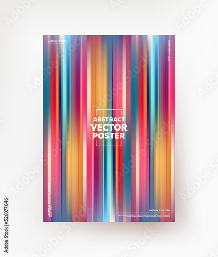 Abstract background with blur. Blurred stripes. Vector.