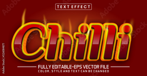 Chilli editable text style effect