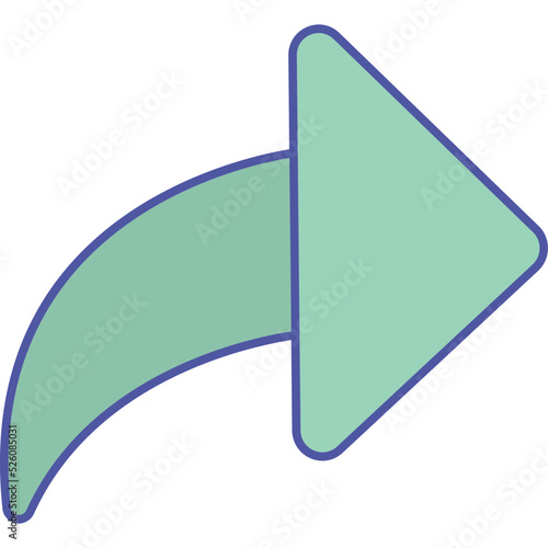 Arrow share Isolated Vector icon which can easily modify or edit