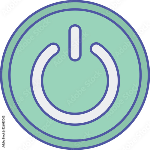 Power button Isolated Vector icon which can easily modify or edit