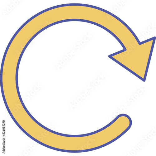 Restart Isolated Vector icon which can easily modify or edit

