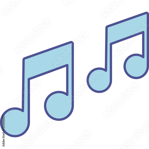 Melody Isolated Vector icon which can easily modify or edit

