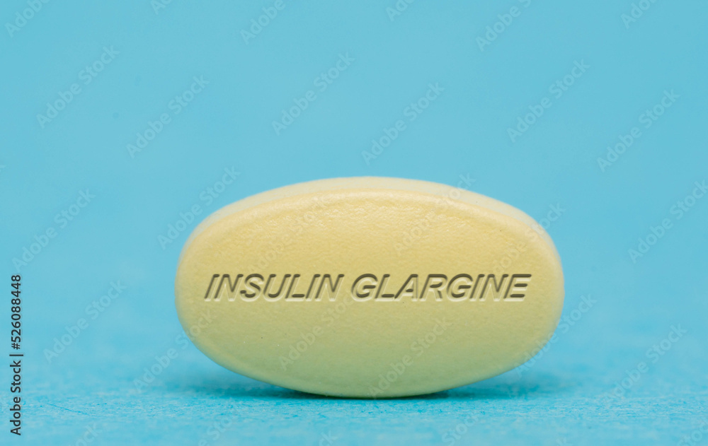 Insulin Glargine Pharmaceutical medicine pills tablet Copy space. Medical concepts. Insulin Glargine Pharmaceutical medicine pills tablet Copy space. Medical concepts.