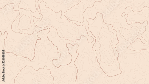 Abstract topographical map. Can be used for web page background, surface textures, banner, flayer, book cover, poster. Wavy graphic background. Isolated wiggly lines