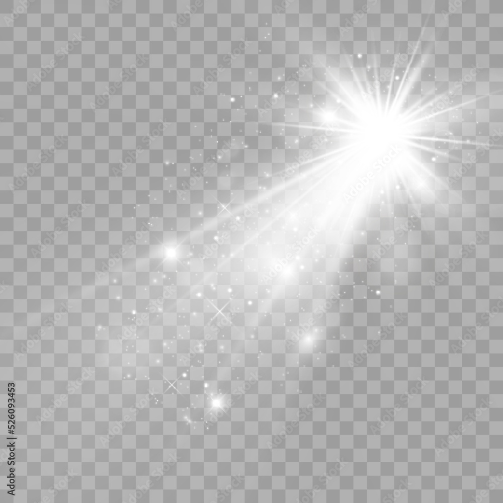 Vector transparent sunlight special lens flare light effect. Bright beautiful star. Light from the rays.
Vector transparent sunlight special lens flare light effect. Bright beautiful star. Light from the rays.