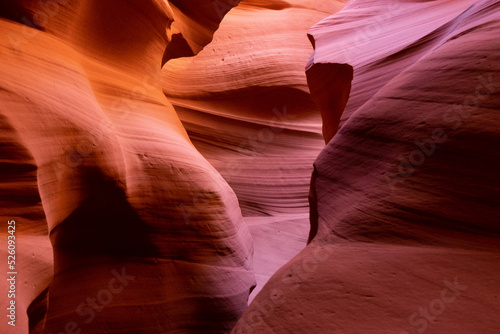 Antelope canyon rocks with interesting shapes