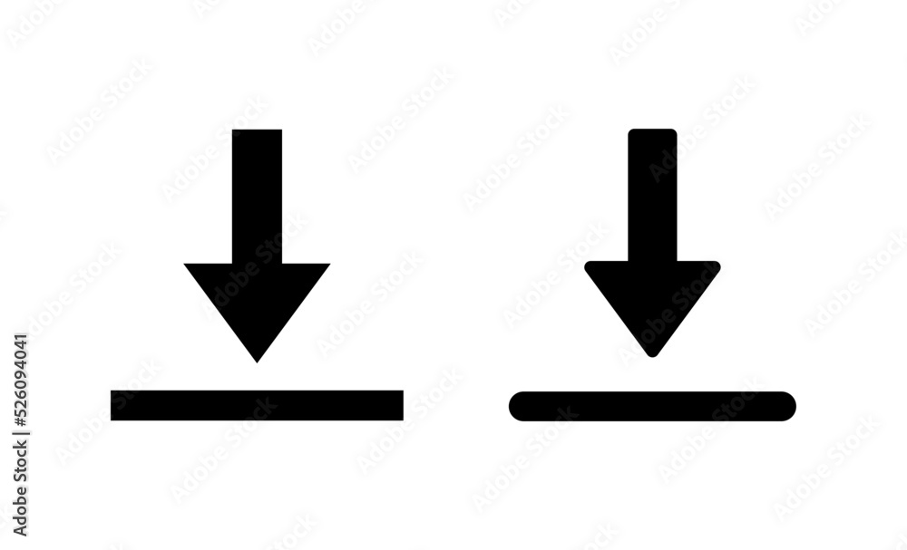 Download icon vector. Download sign and symbol Download icon vector. Download sign and symbol