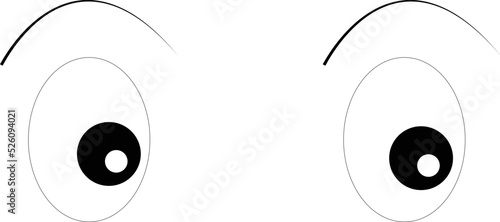 Beautiful cartoon character eyes
