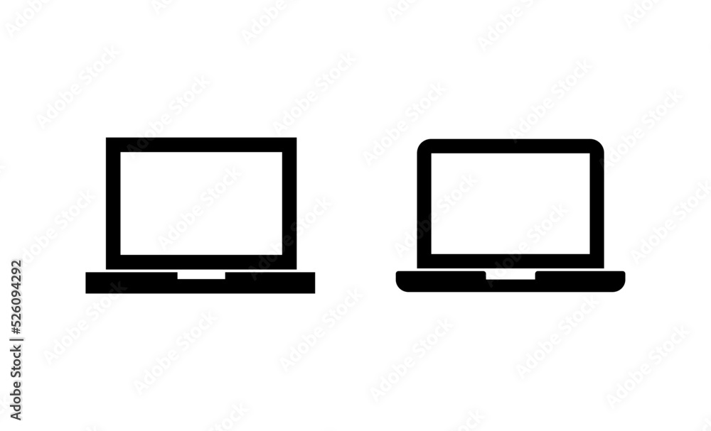 Laptop icon vector. computer sign and symbol Laptop icon vector. computer sign and symbol