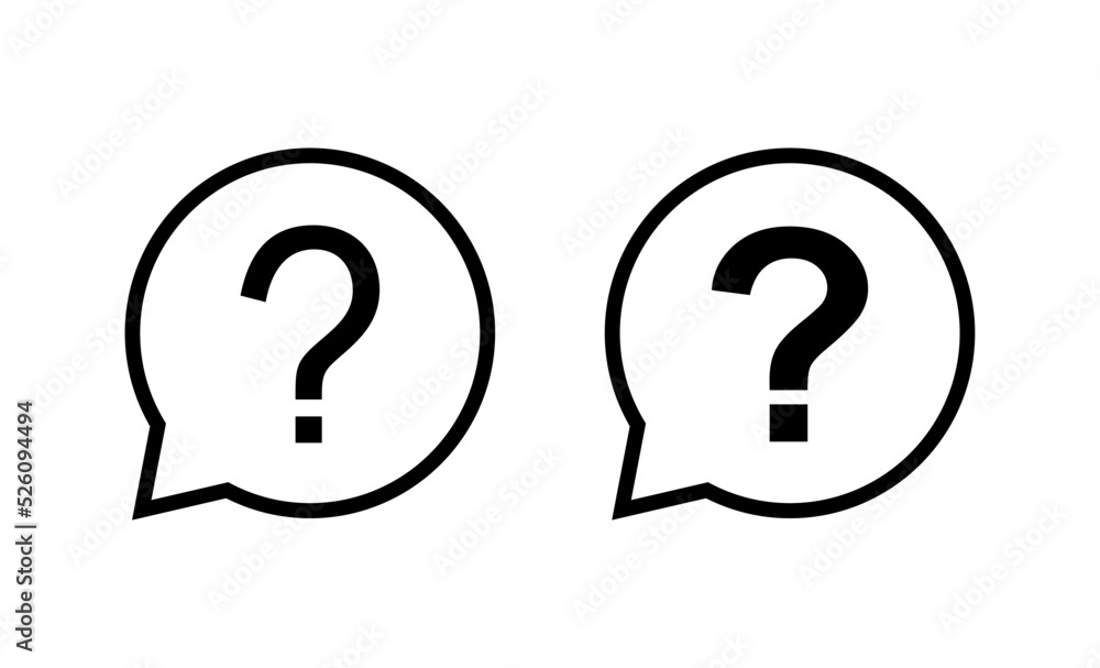 Question icon vector. question mark sign and symbol Question icon vector. question mark sign and symbol