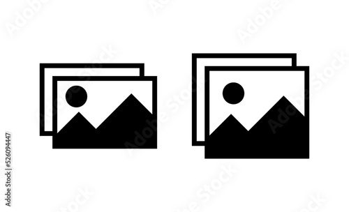 Picture icon vector. photo gallery sign and symbol. image icon