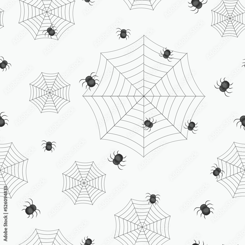 Fototapeta premium halloween in fall seamless pattern design