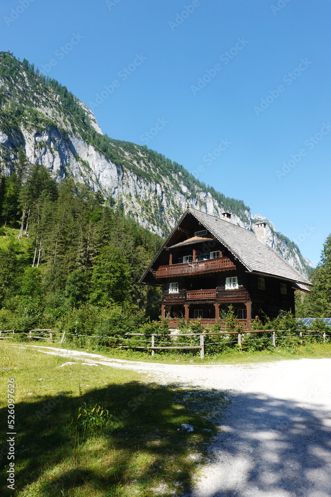 An old authentic traditional house in the Austrian Alps