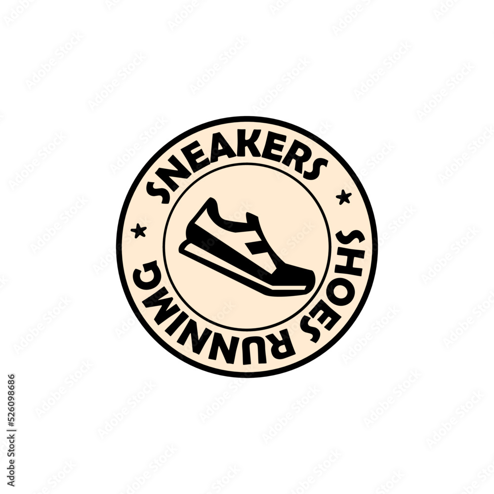illustration of shoes branding design logo vector illustration of shoes branding design logo vector