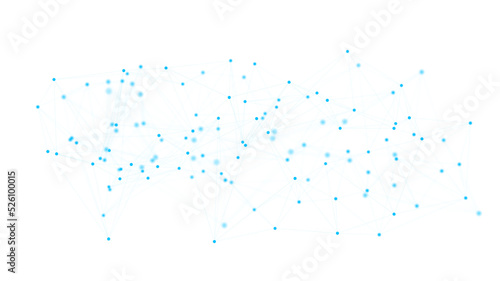 Neural network concept. Connected cells with links.