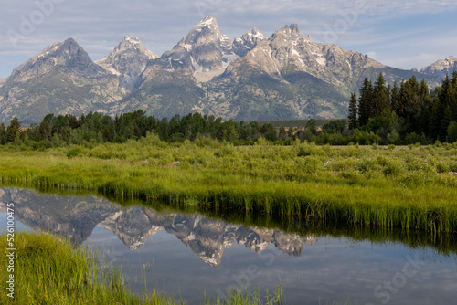 Scenic Reflection Landscape in the Tetons in Summer © natureguy