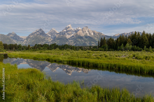 Scenic Reflection Landscape in the Tetons in Summer © natureguy