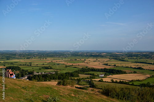 View from the Glastonbury Tor, mid-summer in the UK © Ramil