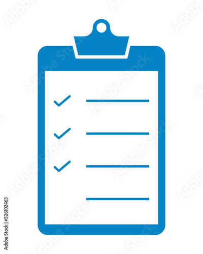 checklist in clipboard