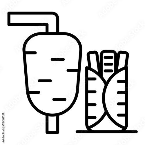 Doner Kebab Line Icon