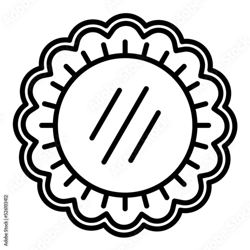 Meat Pie Line Icon
