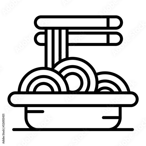 Pad Thai Line Icon