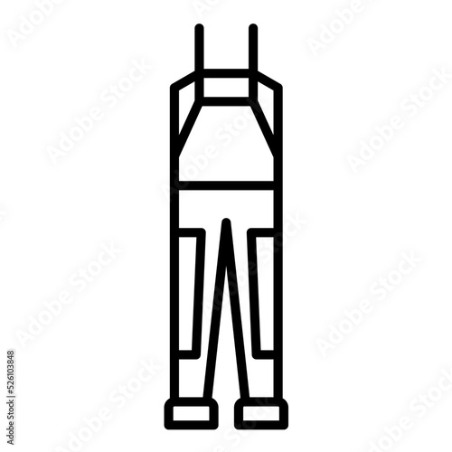Waders Line Icon