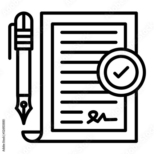 Amendment Line Icon